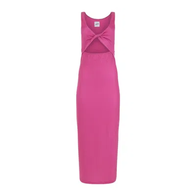 Lezat Women's Krista Twist Dress - Pink Aster