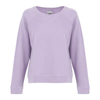 Lezat Melody Everyday Natural Pullover Sweatshirt In Pink/purple