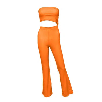 Lezat Women's Sofia Modal Jumpsuit - Glow In Orange