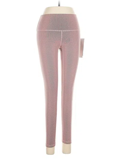Pre-owned Lezat Yoga Pants In Pink