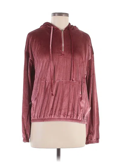 Pre-owned Lezat Zip Up Hoodie In Burgundy