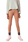 Lf Markey Palmer Leggings In Taupe In Orange