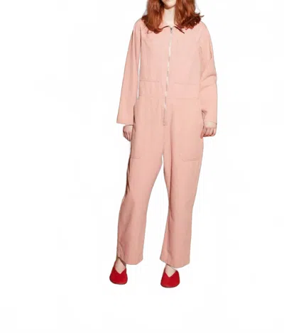 Lf Markey Women's Dominic Boilersuit In Blush In Animal Print