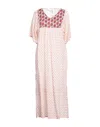 Lfdl La Fabbrica Del Lino Long Dresses In Pink