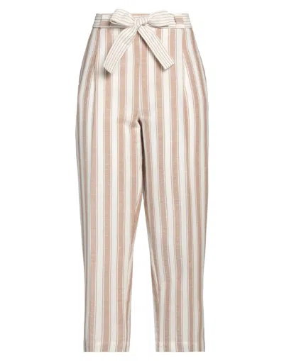 Lfdl La Fabbrica Del Lino Pants In Beige