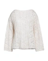 Lfdl Woman Sweater Beige Size L Polyester, Naia Acetate, Mohair Wool, Polyamide In Beige