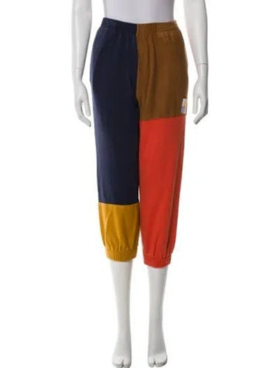 Pre-owned L.f.markey Colorblock Pattern Sweatpants In Orange