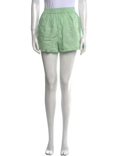 Pre-owned L.f.markey Linen Mini Shorts In Green