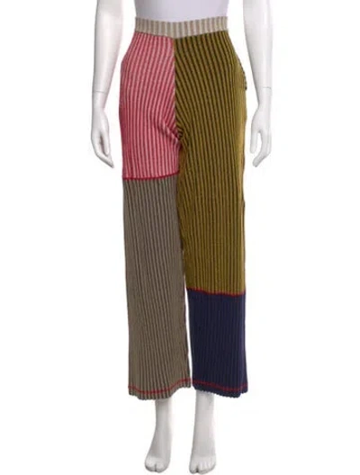 Pre-owned L.f.markey Striped Wide Leg Pants In Multi