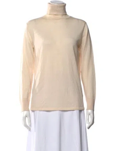 Pre-owned L.f.markey Wool Turtleneck Sweater In Neutral