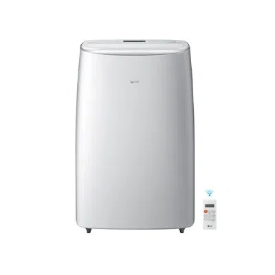 Lg 115v Dual Inverter Portable Air Conditioner With Wi-fi Control In White For Rooms Up To 450 Sq. Ft.
