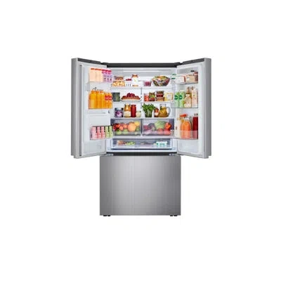 Lg 26 Cu. Ft. Counter Depth Max 3-door French Door Refrigerator With Ice And Water Dispenser In Stainless Steel