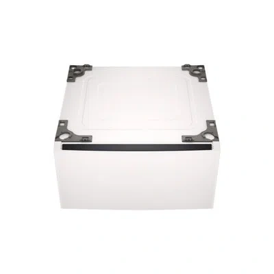 Lg 27 Inch Pedestal Storage Drawer In White