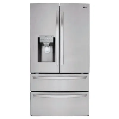 Lg 28 Cu. Ft. 36-inch Wide French Door Refrigerator With External Ice And Water Dispenser In Stainless Steel