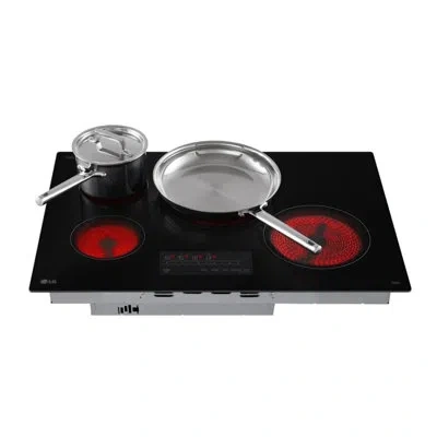 Lg 30” Electric Cooktop With Ultraheat 2.5kw Element In Black
