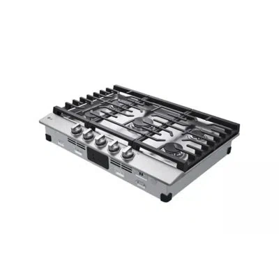 Lg 30" Gas Cooktop With Ultraheat 20k Btu Burner In Stainless Steel