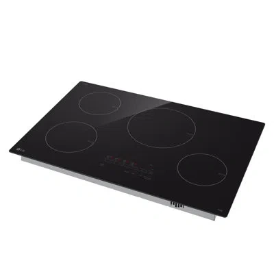 Lg 30" Smart Induction Cooktop With Ultraheat, 4.3kw Element, Black Ceramic