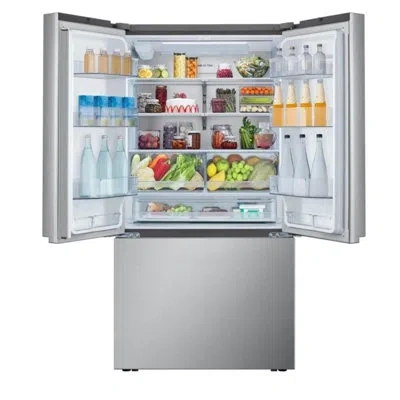 Lg 32 Cu. Ft. 3-door French Door Standard-depth Max Refrigerator In Stainless Steel
