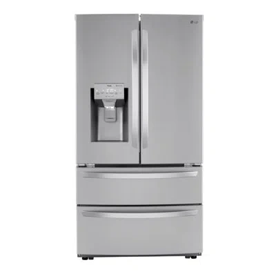 Lg 36" French Door Refrigerator 28 Cu. Ft. Smart Refrigerator In Stainless Steel