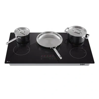 Lg 36" Smart Induction Cooktop With Ultraheat, 4.3kw Element, Black Ceramic