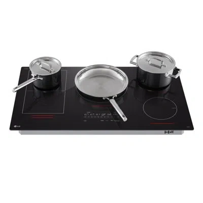 Lg 36" Smart Induction Cooktop With Ultraheat, 5.0kw Element, Black Ceramic