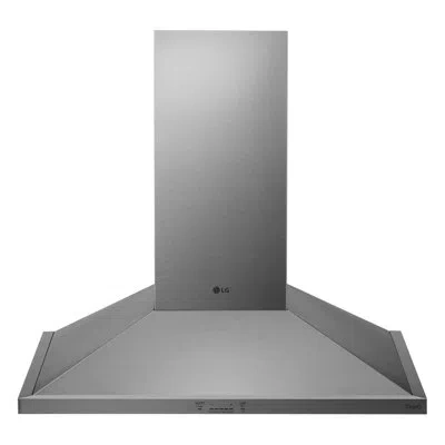 Lg 36" Wall Mount Chimney Hood, Led Lighting In Stainless Steel