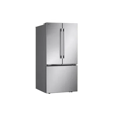 Lg 3-door French Door Refrigerator With Hybrid Handle Design, Stainless Steel, 25 Cu. Ft.