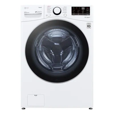Lg 4.5 Cu. Ft. Ultra Large Capacity Smart Wi-fi Enabled Front Load Washer With Built-in Intelligence &  In White