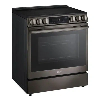 Lg 6.3 Cu Ft Smart Electric Slide-in Range With Instaview, Probake Convection, And Air Fry In Stainless Steel