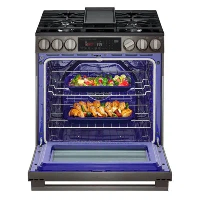 Lg 6.3 Cu Ft. Smart Gas Slide-in Range With Probake Convection Instaview, And Air Fry In Stainles Steel