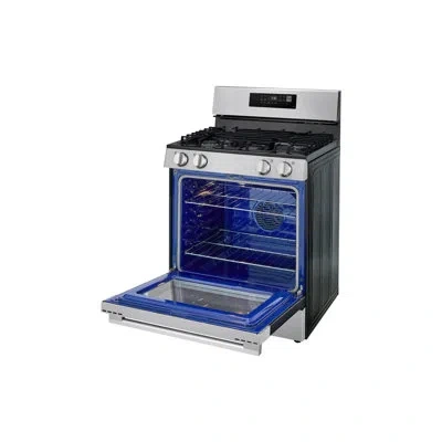 Lg 6.3 Cu. Ft. Smart Wi-fi Enabled Probake Convection® Gas Range With Air Fry & Easyclean® In Stainless Steel