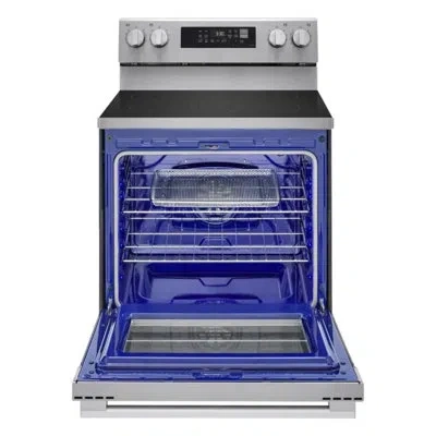 Lg 6.3 Cu. Ft. Smart Wi-fi Enabled Probake Convection Gas Range With Air Fry & Easyclean In Stainless Steel;black