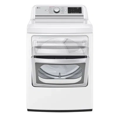 Lg 7.3 Cu. Ft. Electric Stackable Dryer With Sensor Dry In White