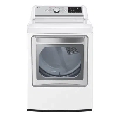 Lg 7.3 Cu. Ft. Gas Dryer With Sensor Dry In White