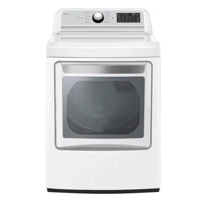 Lg 7.3 Cu. Ft. Ultra Large Capacity Smart Wi-fi Enabled Rear Control Gas Dryer With Easyload Door In White
