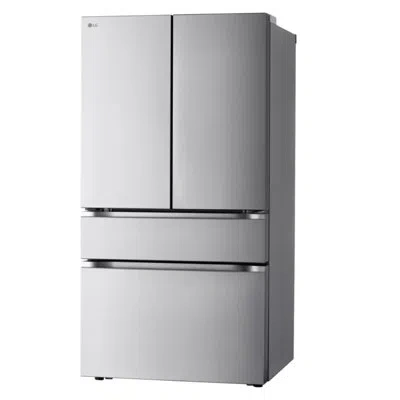 Lg Counter-depth Max, 4-door French Door Refrigerator With Full-convert Drawer And Internal Ice And Wat In Stainless Steel