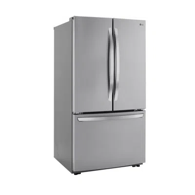 Lg French Door Refrigerator, Print Proof Stainless Steel, 29 Cu. Ft. In Gray