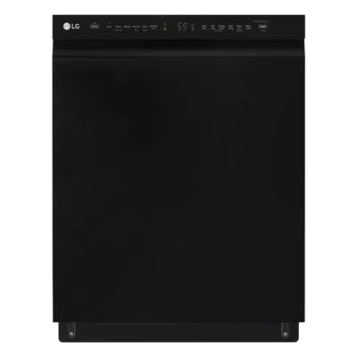 Lg Front Control Dishwasher With Quadwash In Smooth Black