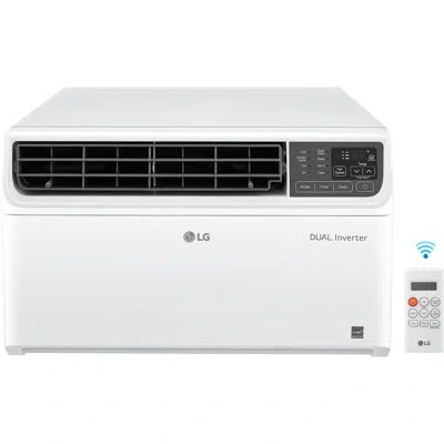 Lg High Efficiency Dual Inverter Window Air Conditioner With Wi-fi And Lcd Remote, 115v In White