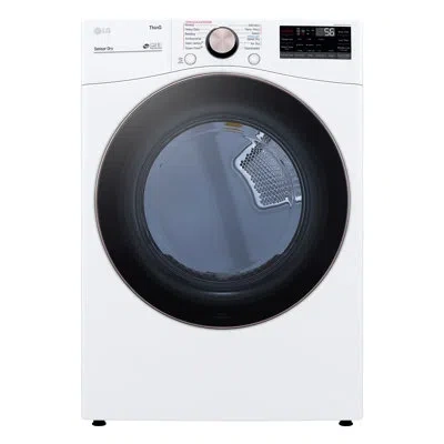 Lg Large Capacity Front Load Gas Dryer, 7.4 Cu. Ft. In White
