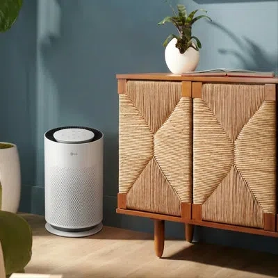 Lg Puricare 360 Up To 2059 Sq. Ft. Multi-filter Smart Air Purifier In White