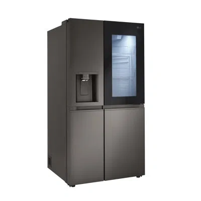 Lg Side-by-side Instaview® Refrigerator, 27 Cu. Ft. In Black Stainless Steel