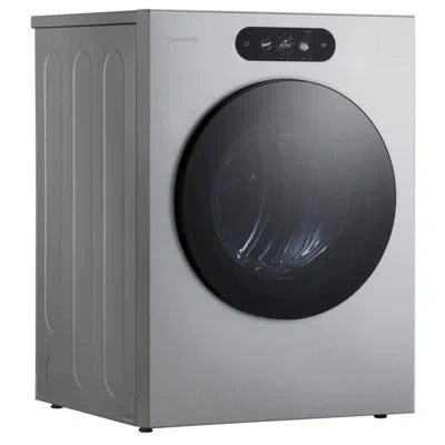 Lg Signature 9.0 Cu. Ft. Mega Capacity Dryer In Platinum Steel