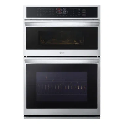 Lg Smart Combination Wall Oven With Convection And Air Fry, 1.7/4.7 Cu. Ft. In Stainless Steel