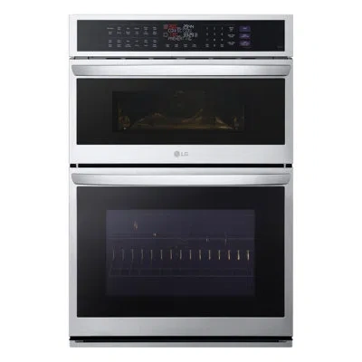 Lg Smart Combination Wall Oven With Instaview®, True Convection, Air Fry, And Steam Sous Vide, Print Pr In Stainless Steel