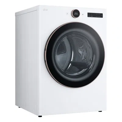 Lg Smart Front Load Gas Dryer With Ai Sensor Dry & Turbosteam, Technology, 7.4 Cu. Ft. In White