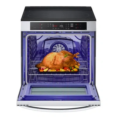 Lg Smart Induction Slide-in Range With Convection And Air Fry, Print Proof Stainless Steel, 6.3 Cu. Ft.