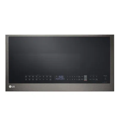 Lg Smart Over-the-range Convection Microwave With Air Fry, 1.7 Cu. Ft. In Black Stainless Steel