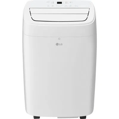 Lg Smart Portable Air Conditioner With Dehumidifier Function And Lcd Remote In White