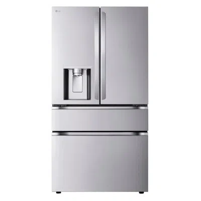 Lg Smart Standard-depth Max, 4-door French Door Refrigerator With Full-convert Drawer, 29 Cu. Ft. In Silver